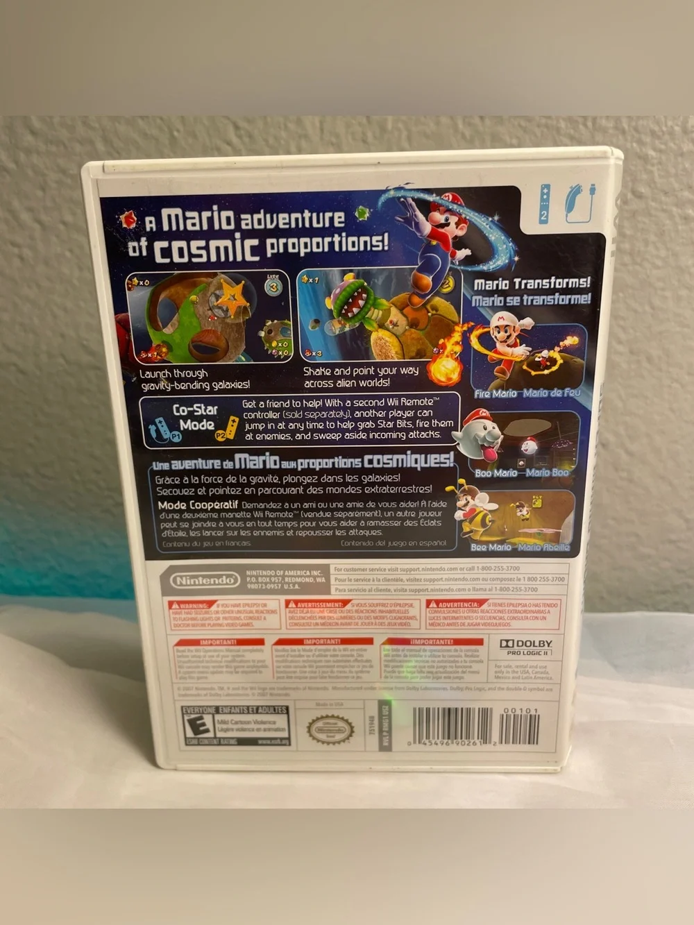 Super Mario Galaxy - Nintendo Wii Nintendo Selects 2011 No Manual Tested & Works